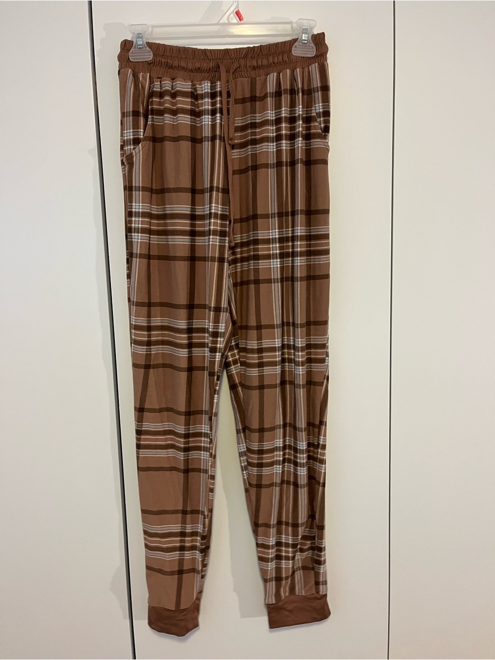 Ardene Brown Plaid Women's Pajama Joggers